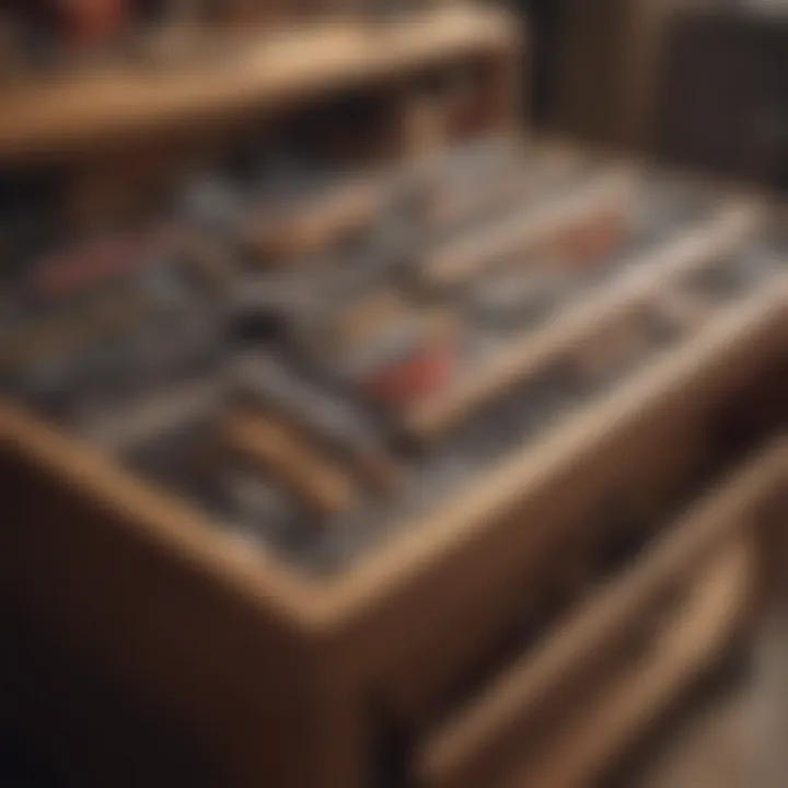 An organized toolbox filled with tools for furniture repair.