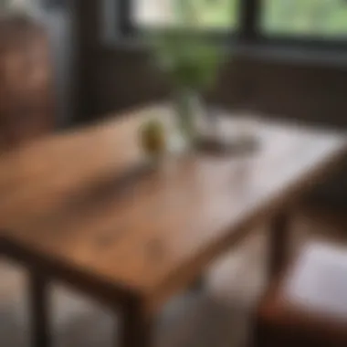 Stylish drop leaf pub table made from reclaimed wood