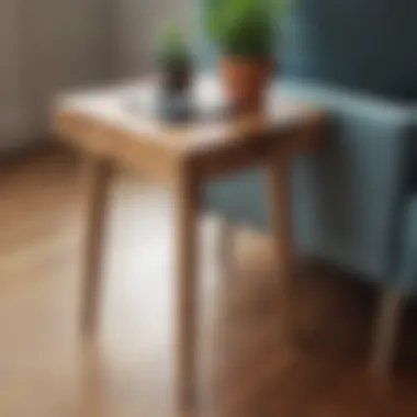 Sustainable Style: Reclaimed Wood Side Table Stylish small side table made of reclaimed wood