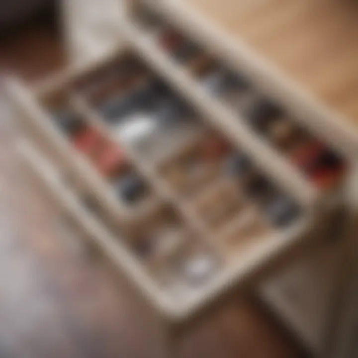 Drawer organization solutions for accessories